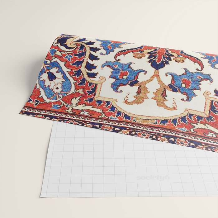 Mihrab  Antique Persian Rug Print Wrapping Paper Gallery Image 2