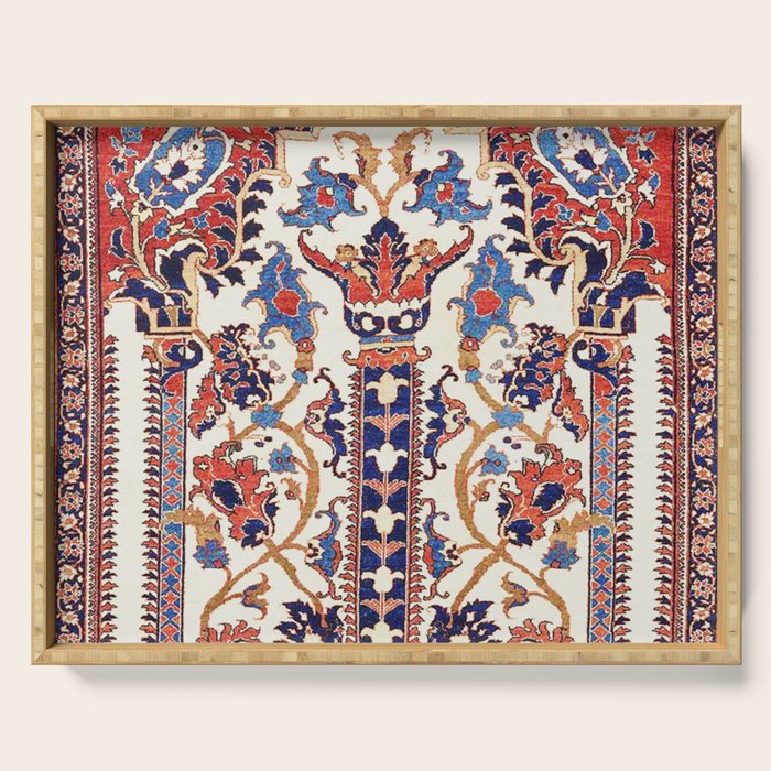 Mihrab  Antique Persian Rug Print Serving Tray Gallery Image 1
