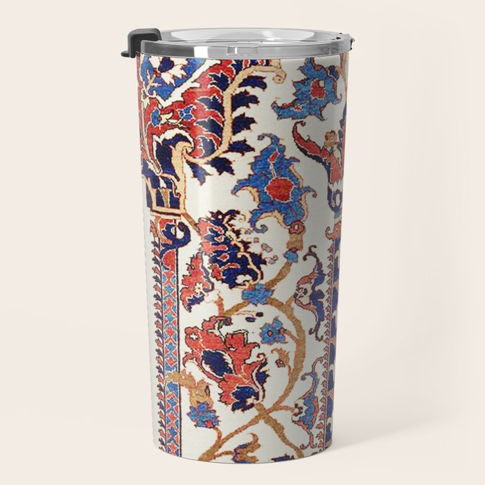Mihrab  Antique Persian Rug Print Travel Mug Gallery Image 3