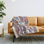 Mihrab  Antique Persian Rug Print Throw Blanket Gallery Image 1