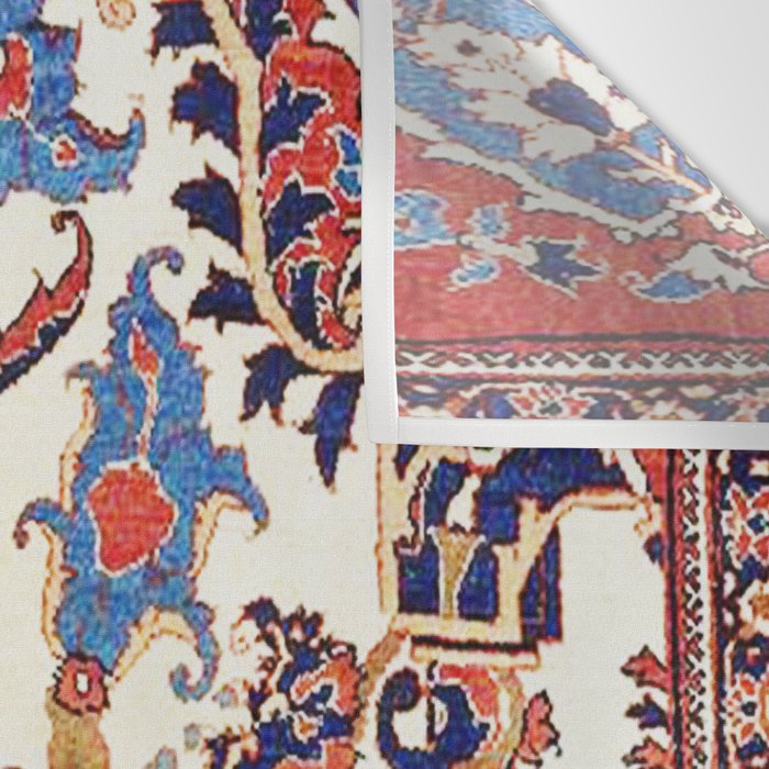 Mihrab  Antique Persian Rug Print Wall Tapestry Gallery Image 3