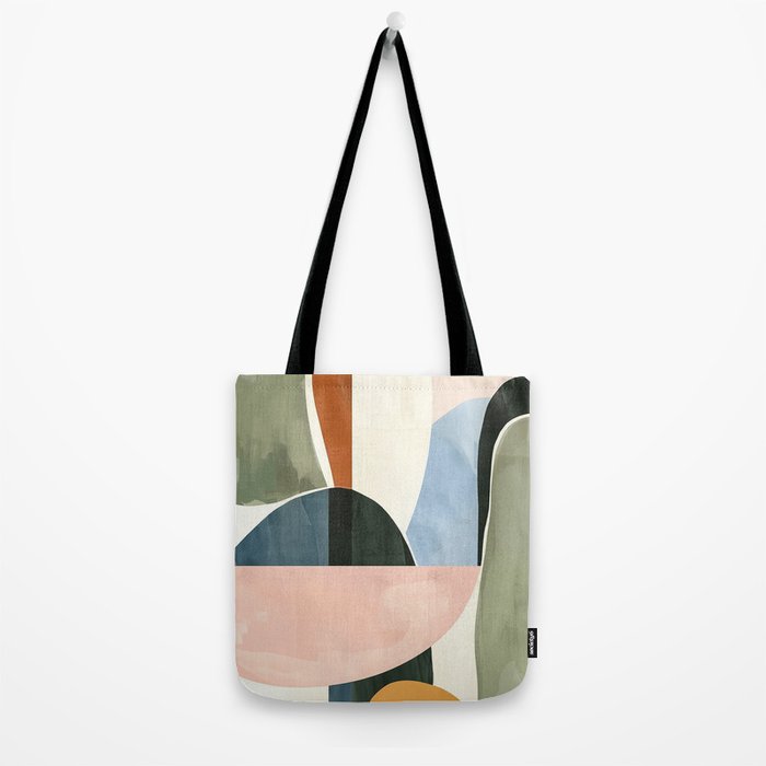 Soft Modern Abstract Shapes I Tote Bag Gallery Image 2