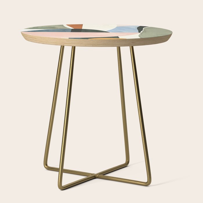 Soft Modern Abstract Shapes I Side Table Gallery Image 1