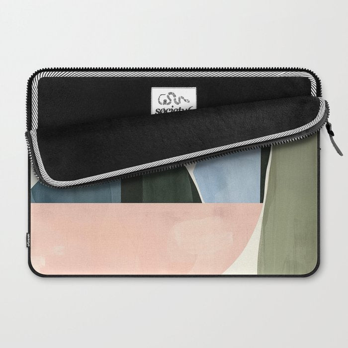 Soft Modern Abstract Shapes I Laptop Sleeve Gallery Image 2