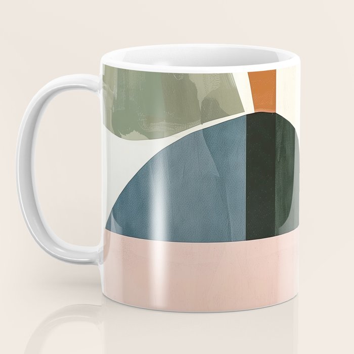 Soft Modern Abstract Shapes I Coffee Mug Gallery Image 3
