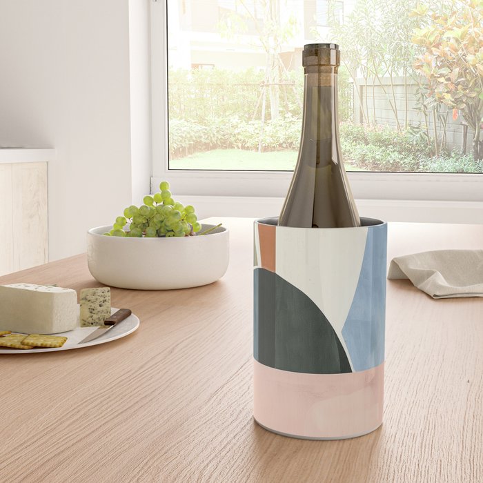 Soft Modern Abstract Shapes I Wine Chiller Gallery Image 4