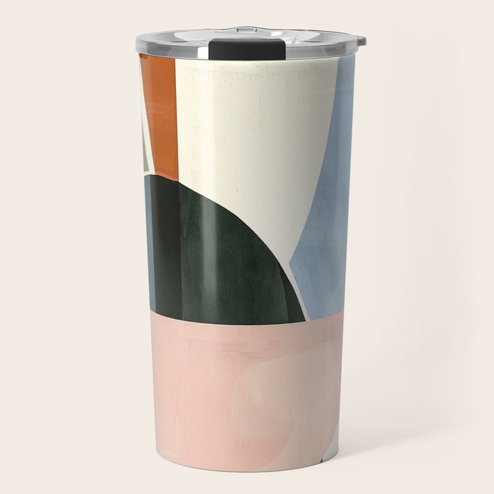 Soft Modern Abstract Shapes I Travel Mug Gallery Image 1
