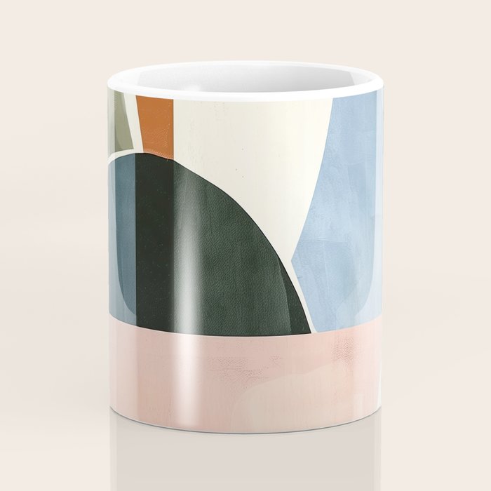 Soft Modern Abstract Shapes I Coffee Mug Gallery Image 4