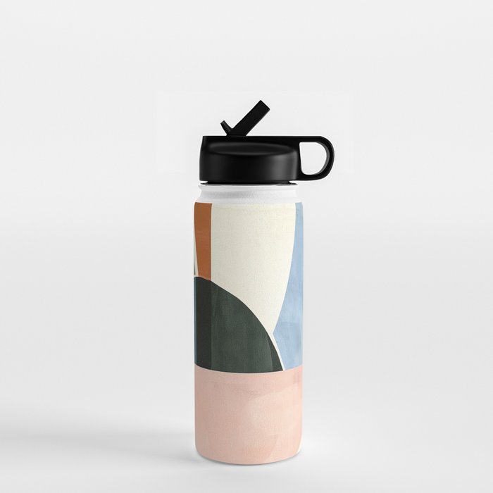 Soft Modern Abstract Shapes I Water Bottle Gallery Image 1