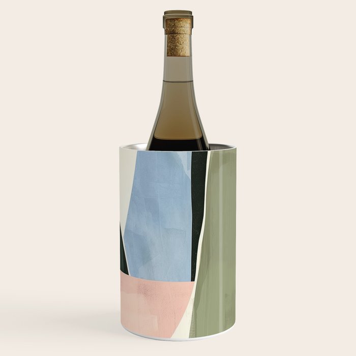Soft Modern Abstract Shapes I Wine Chiller Gallery Image 3