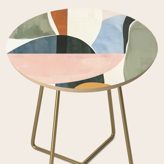 Soft Modern Abstract Shapes I Side Table Gallery Image 2