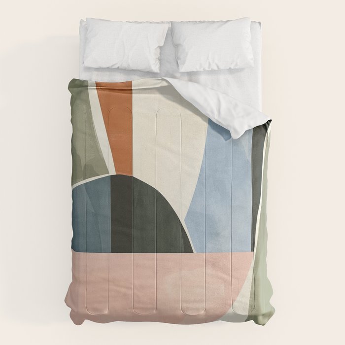 Soft Modern Abstract Shapes I Comforter Gallery Image 6