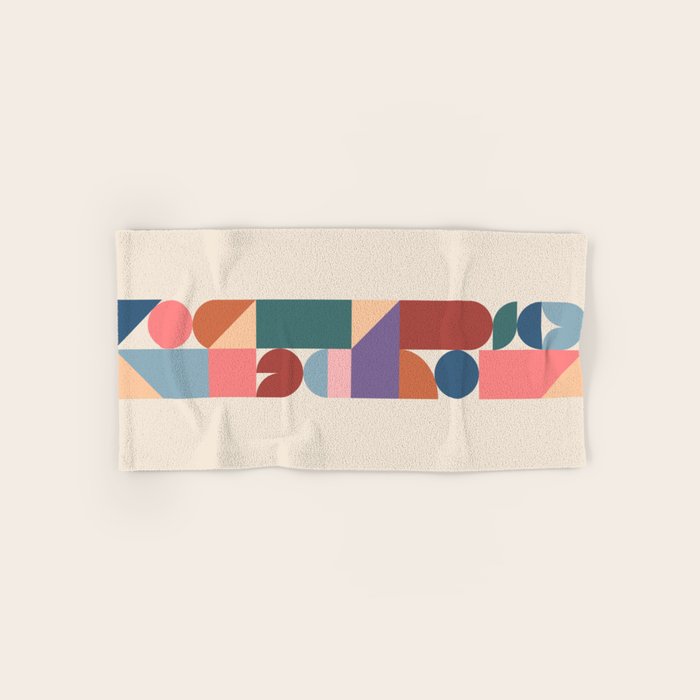 Geometric Balance Multicolor Towels Gallery Image 1