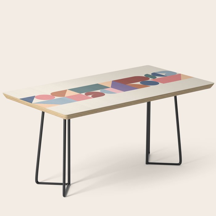 Geometric Balance Multicolor Coffee Table Gallery Image 1