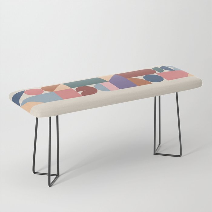 Geometric Balance Multicolor Bench Gallery Image 1