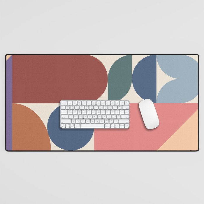 Geometric Balance Multicolor Desk Mat Gallery Image 1