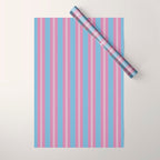 Bubblegum Stripes Wrapping Paper Gallery Image 1