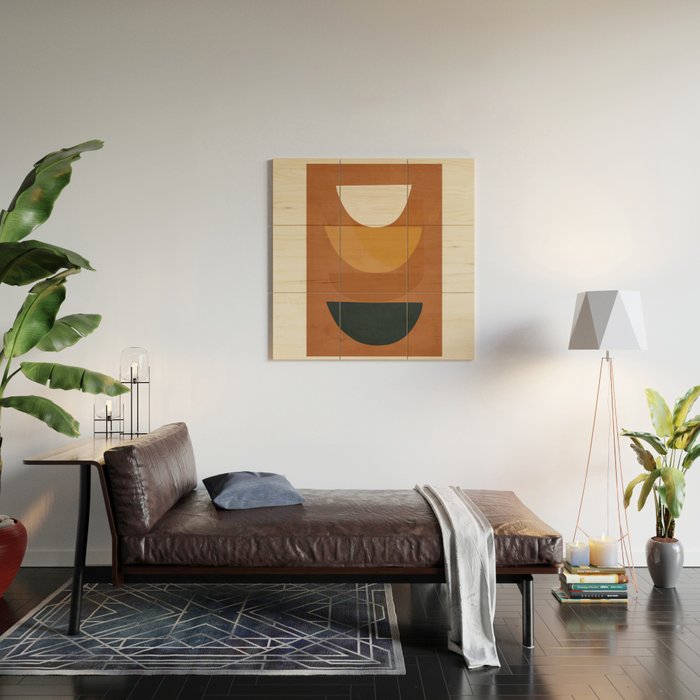Abstract Style 04 Wood Wall Art Gallery Image 2