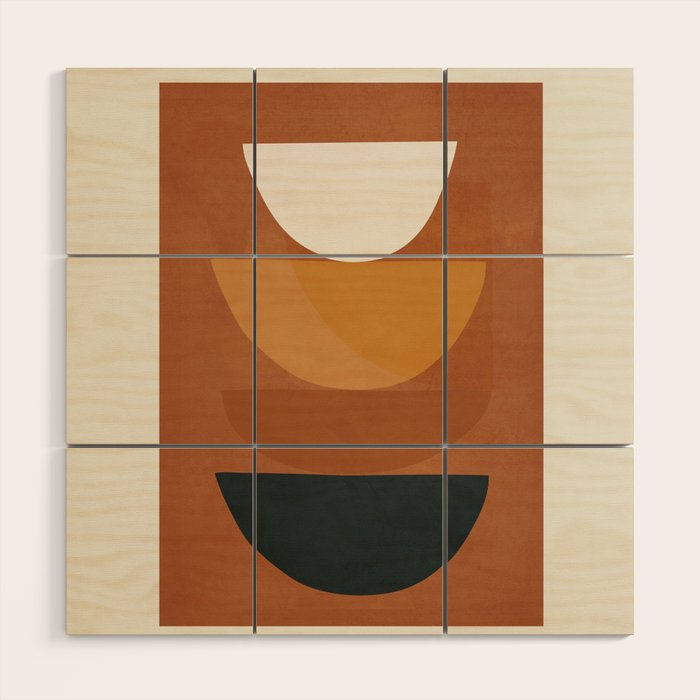 Abstract Style 04 Wood Wall Art Gallery Image 1