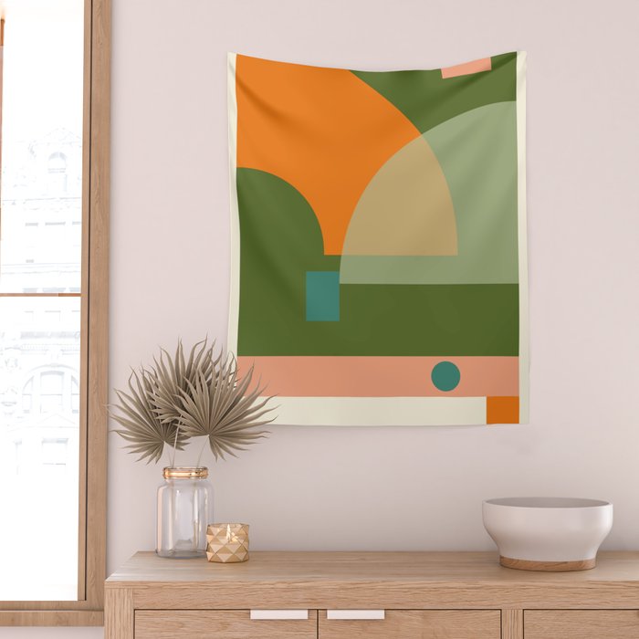 geometric abstract 50 Wall Tapestry Gallery Image 2