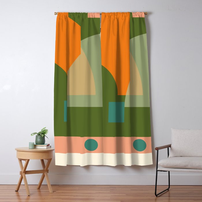 geometric abstract 50 Window Curtain Gallery Image 1