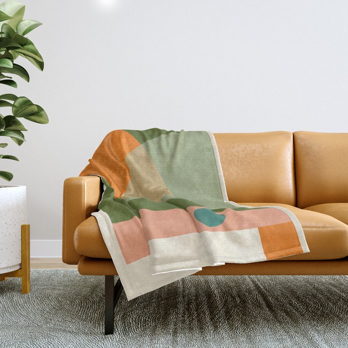 geometric abstract 50 Throw Blanket Gallery Image 1