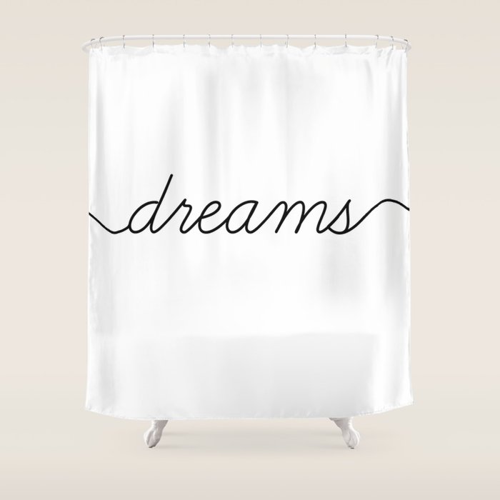 sweet dreams (2 of 2) Shower Curtain Gallery Image 1