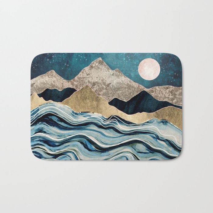 Indigo Sea Bath Mat Gallery Image 1