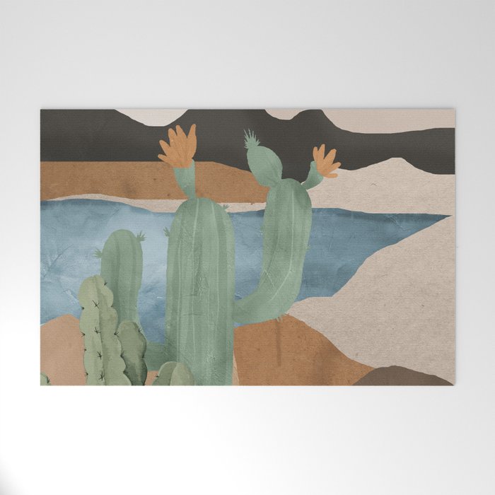 Cactus Landscape 2 Welcome Mat Gallery Image 1