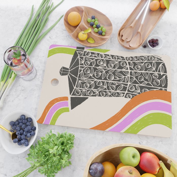 Moka Pot Rainbow - Cream Cutting Board Gallery Image 2