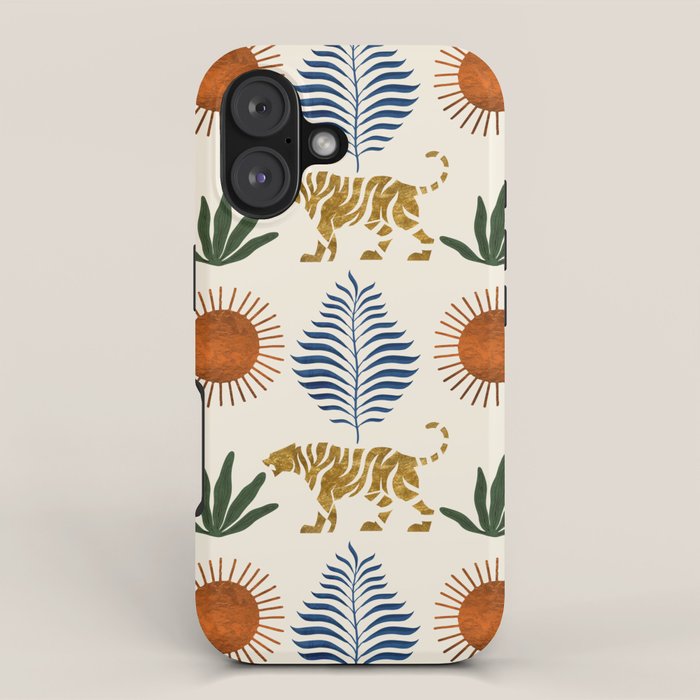 Jungle Tiger Print iPhone Case Gallery Image 1