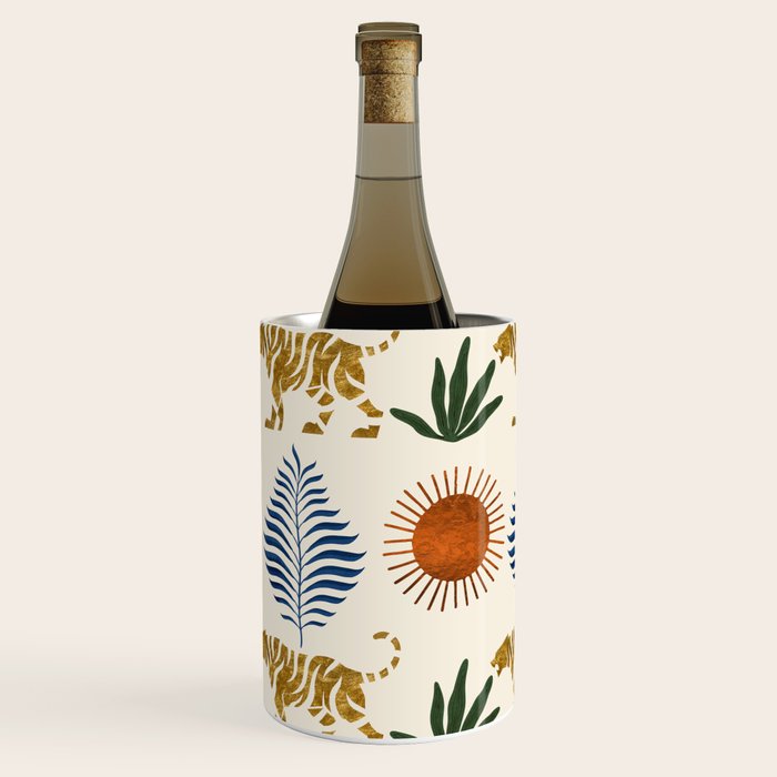 Jungle Tiger Print Wine Chiller Gallery Image 2