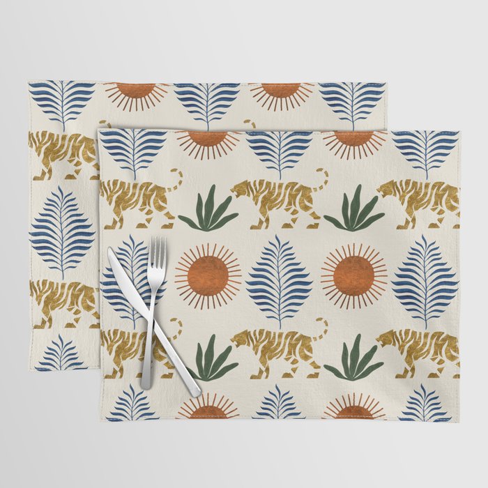 Jungle Tiger Print Placemat Gallery Image 1