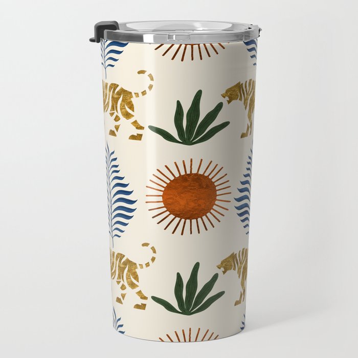 Jungle Tiger Print Travel Mug Gallery Image 3