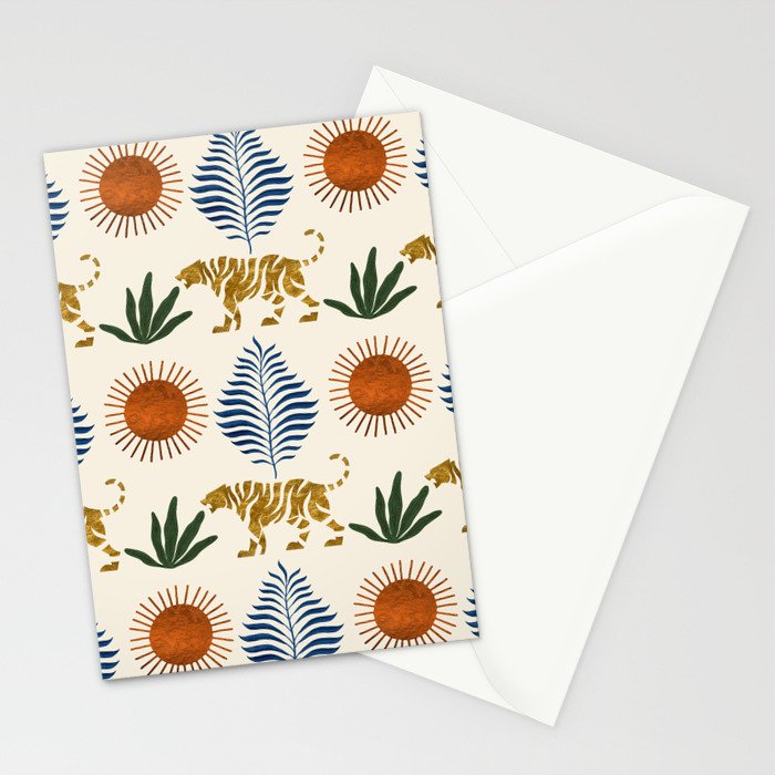 Jungle Tiger Print Stationery Card Gallery Image 2