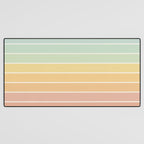 Gradient Arch XIV Pastel Mid Century Modern Rainbow Desk Mat Gallery Image 3