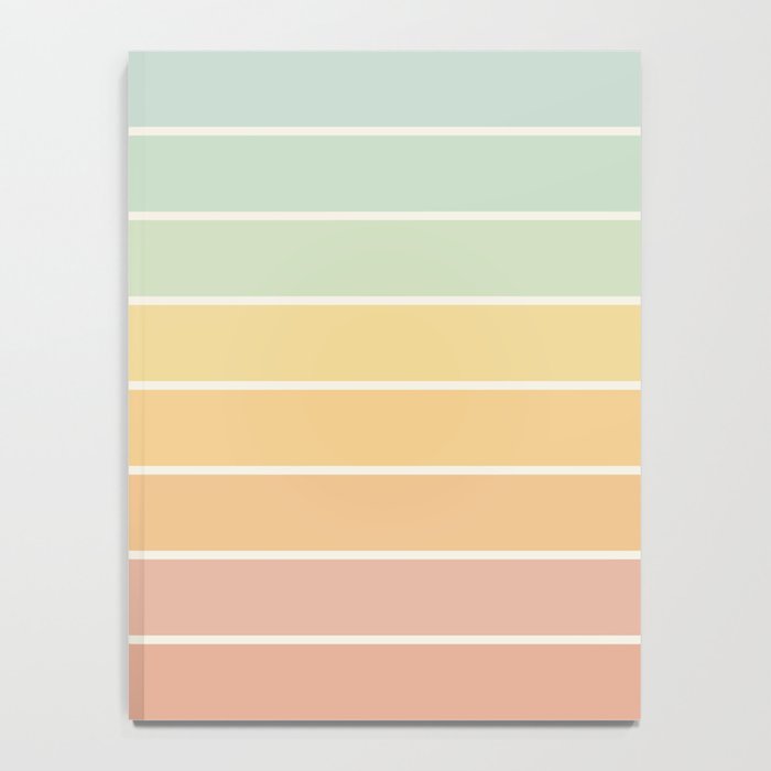 Gradient Arch XIV Pastel Mid Century Modern Rainbow Notebook Gallery Image 4