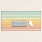 Gradient Arch XIV Pastel Mid Century Modern Rainbow Desk Mat Gallery Image 1