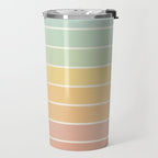 Gradient Arch XIV Pastel Mid Century Modern Rainbow Travel Mug Gallery Image 2