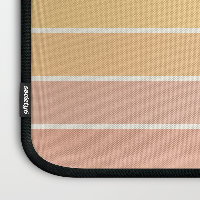 Gradient Arch XIV Pastel Mid Century Modern Rainbow Laptop Sleeve Gallery Image 3