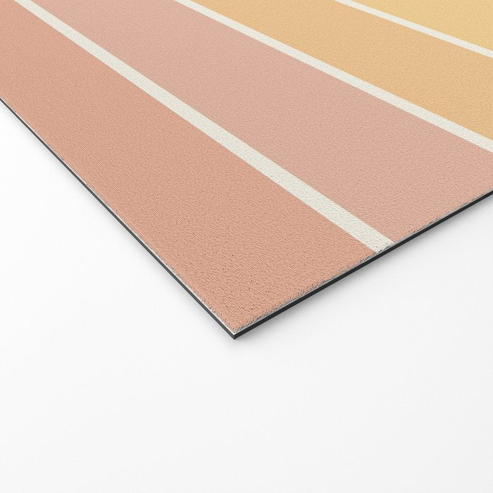 Gradient Arch XIV Pastel Mid Century Modern Rainbow Welcome Mat Gallery Image 2