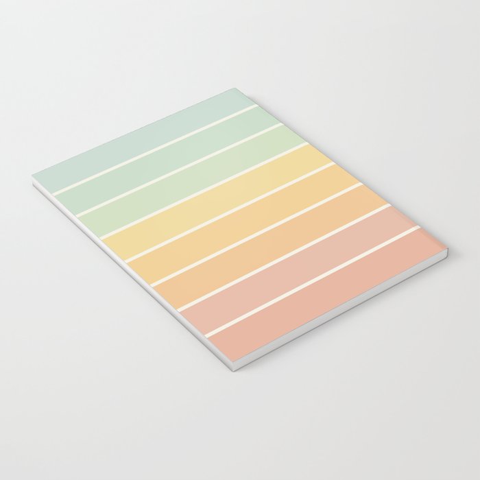 Gradient Arch XIV Pastel Mid Century Modern Rainbow Notebook Gallery Image 3