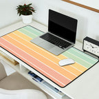 Gradient Arch XIV Pastel Mid Century Modern Rainbow Desk Mat Gallery Image 2