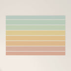 Gradient Arch XIV Pastel Mid Century Modern Rainbow Welcome Mat Gallery Image 1