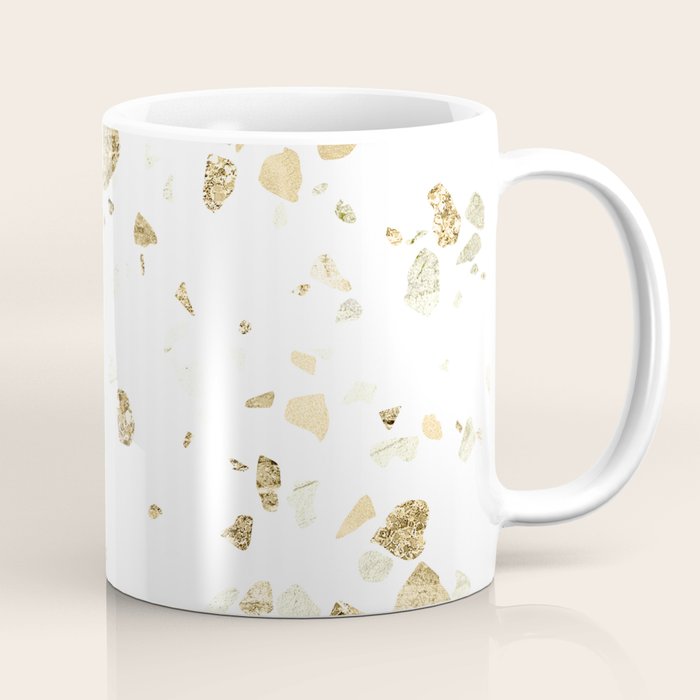 Metallic Gold Terrazzo Sparkle Coffee Mug Gallery Image 1