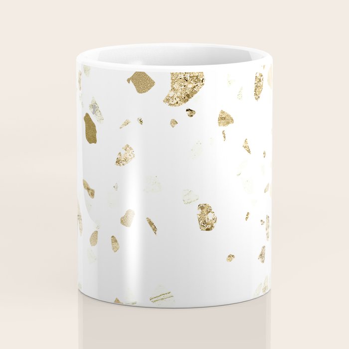 Metallic Gold Terrazzo Sparkle Coffee Mug Gallery Image 4