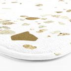 Metallic Gold Terrazzo Sparkle Bath Mat Gallery Image 3