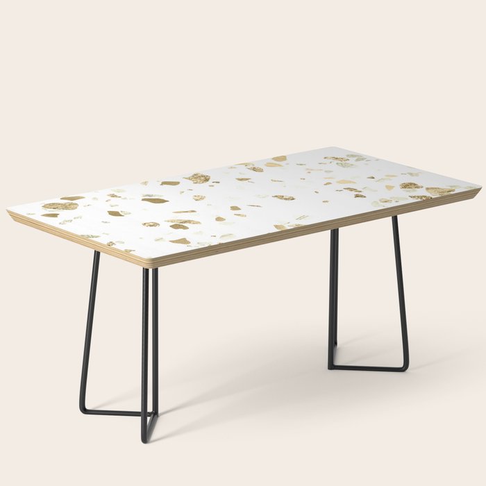Metallic Gold Terrazzo Sparkle Coffee Table Gallery Image 1