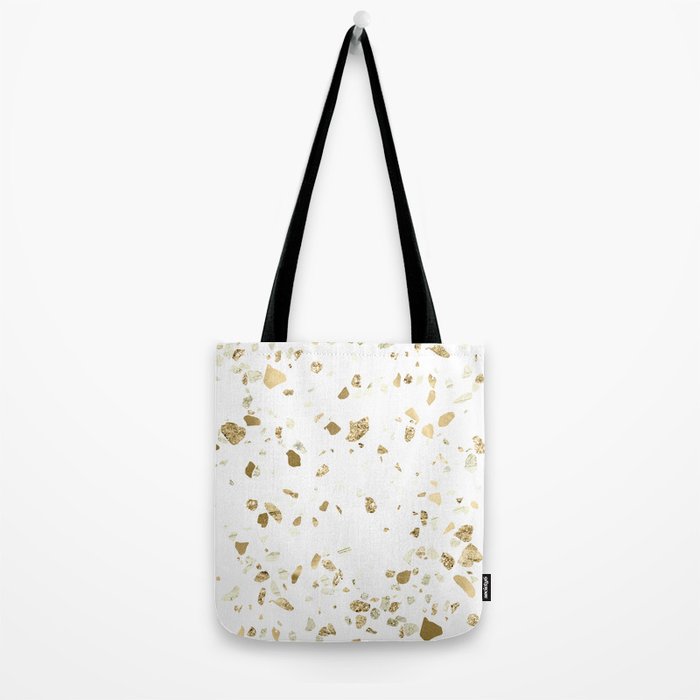 Metallic Gold Terrazzo Sparkle Tote Bag Gallery Image 2