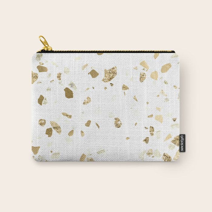 Metallic Gold Terrazzo Sparkle Carry All Pouch Gallery Image 1